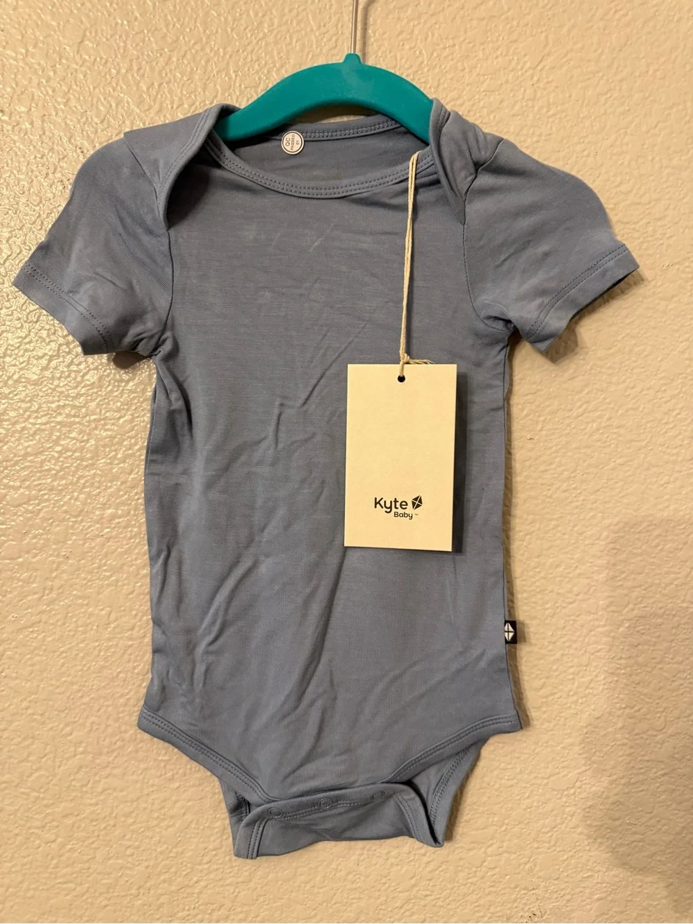 Kyte BABY Dusty Blue Short-Sleeve One-Piece Bodysuit